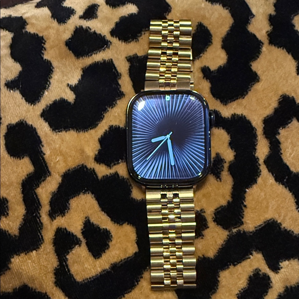 Gold Rolex style watch band